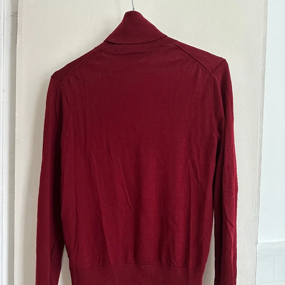 Really nice red wool sweater turtleneck sweater by COS size XS S - Picture 1 of 8